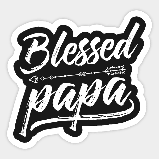 Blessed Papa Sticker by Eugenex